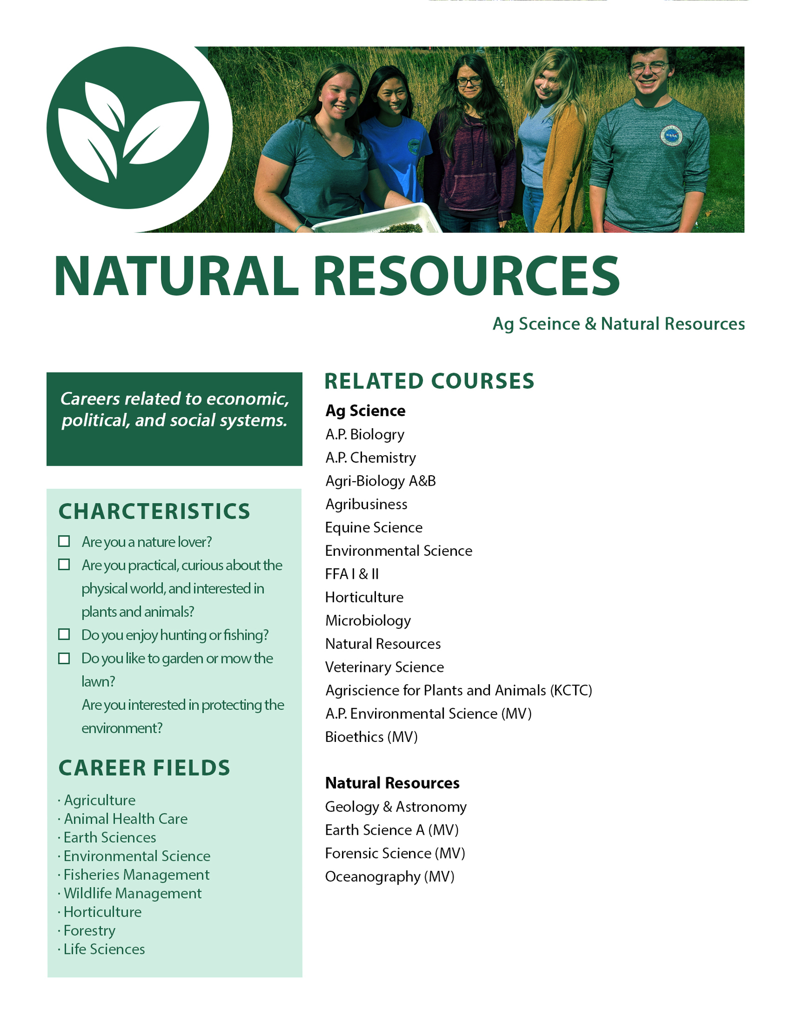 Natural Resources Pathway