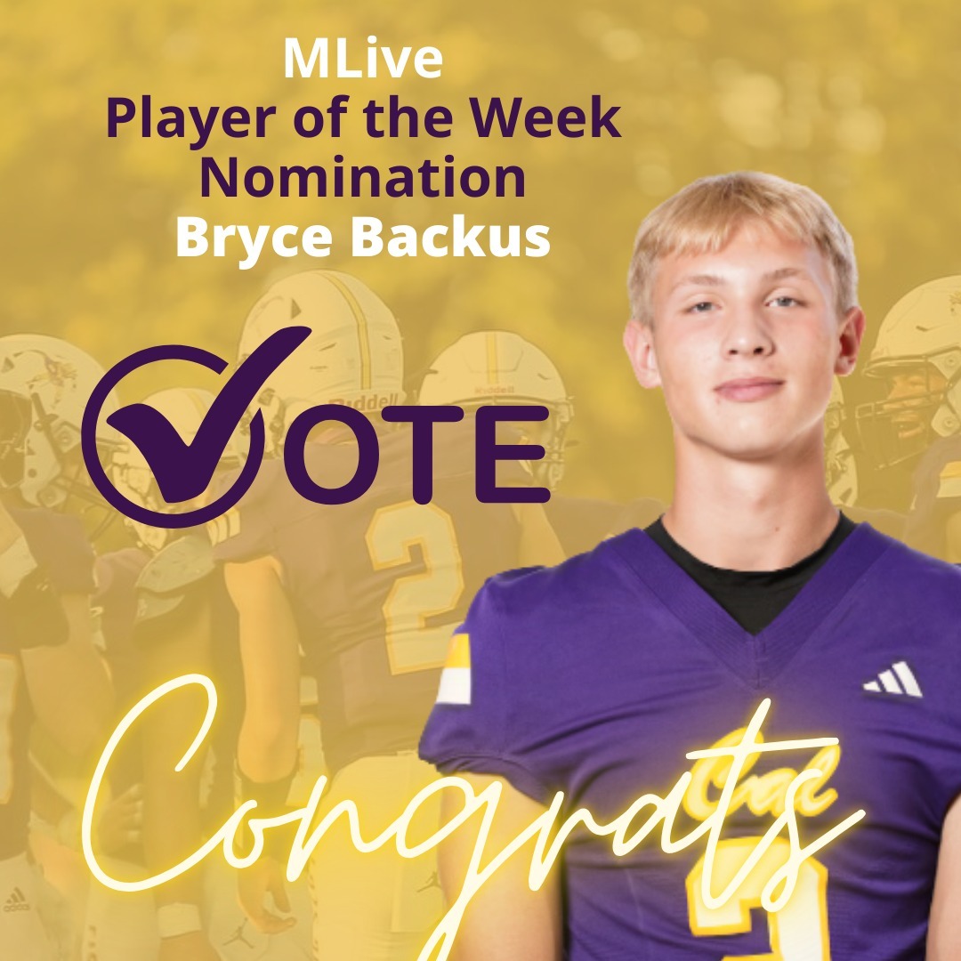 MLive Athlete of the Week Nomination - Bryce Backus