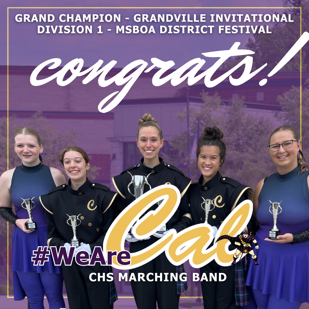 Marching Band Grand Champion at Grandville Invitational MSBOA district festival