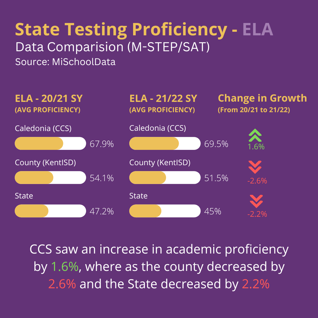 State Testing Proficiency - ELA comparision