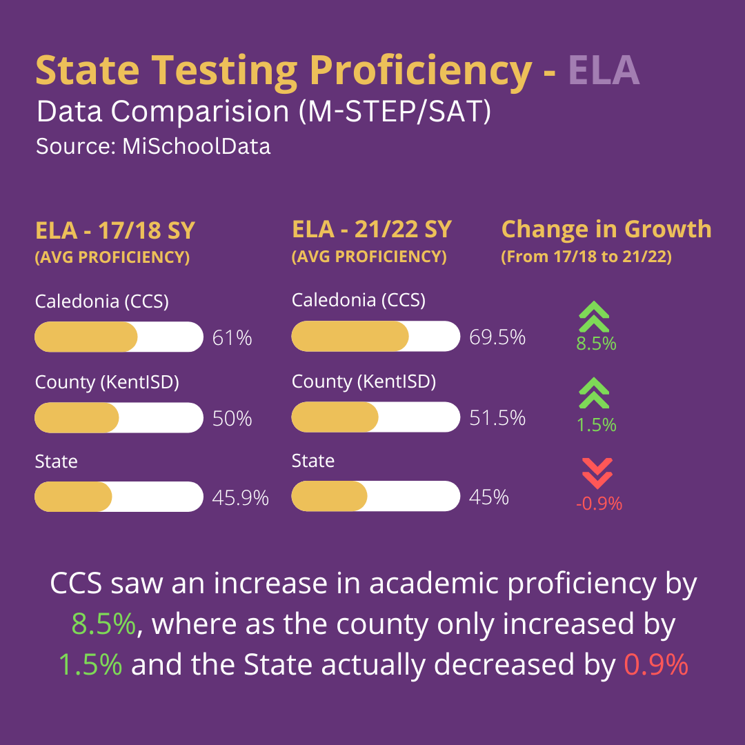 State Testing Proficiency Comparison - ELA