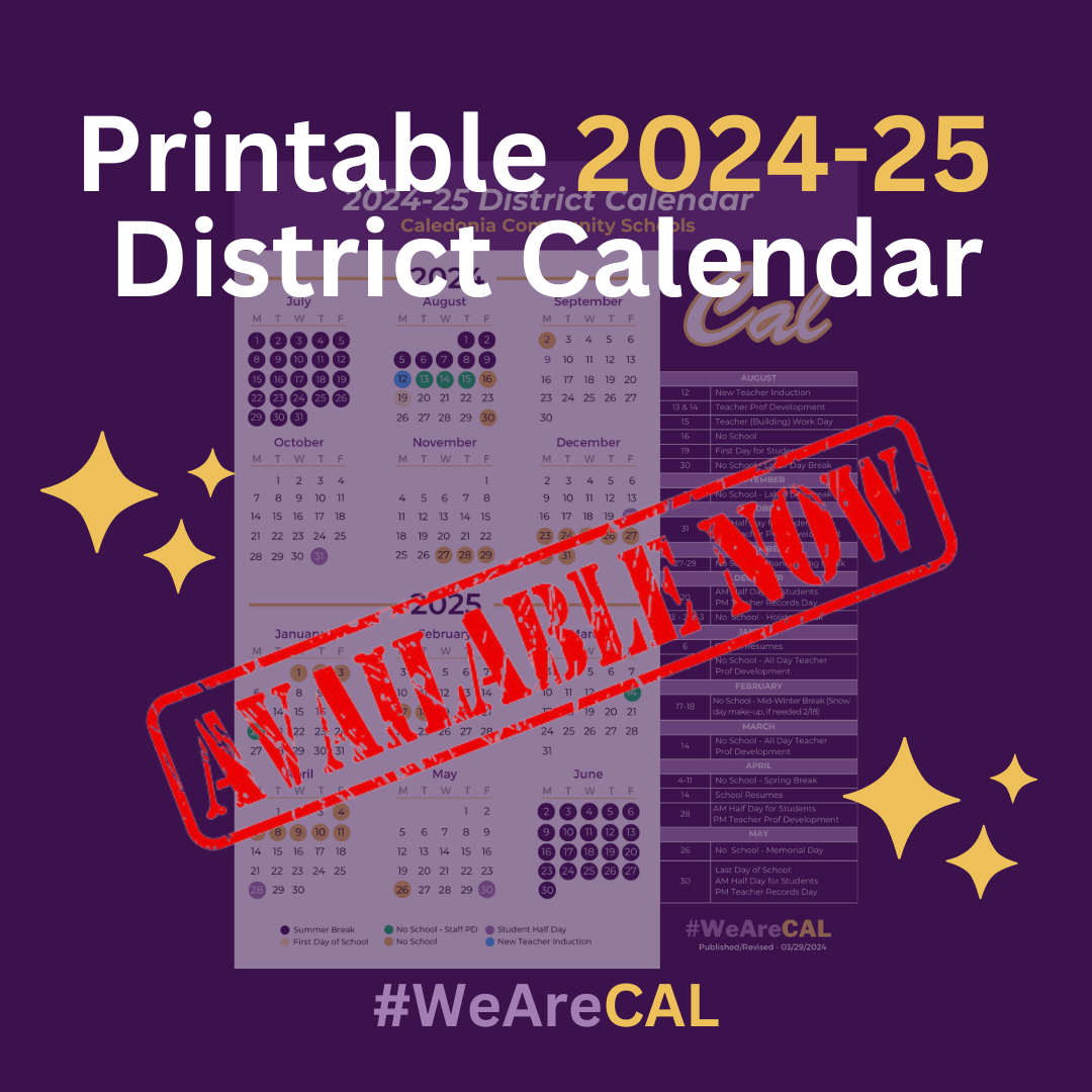 2024/25 Printable Calendar Graphic