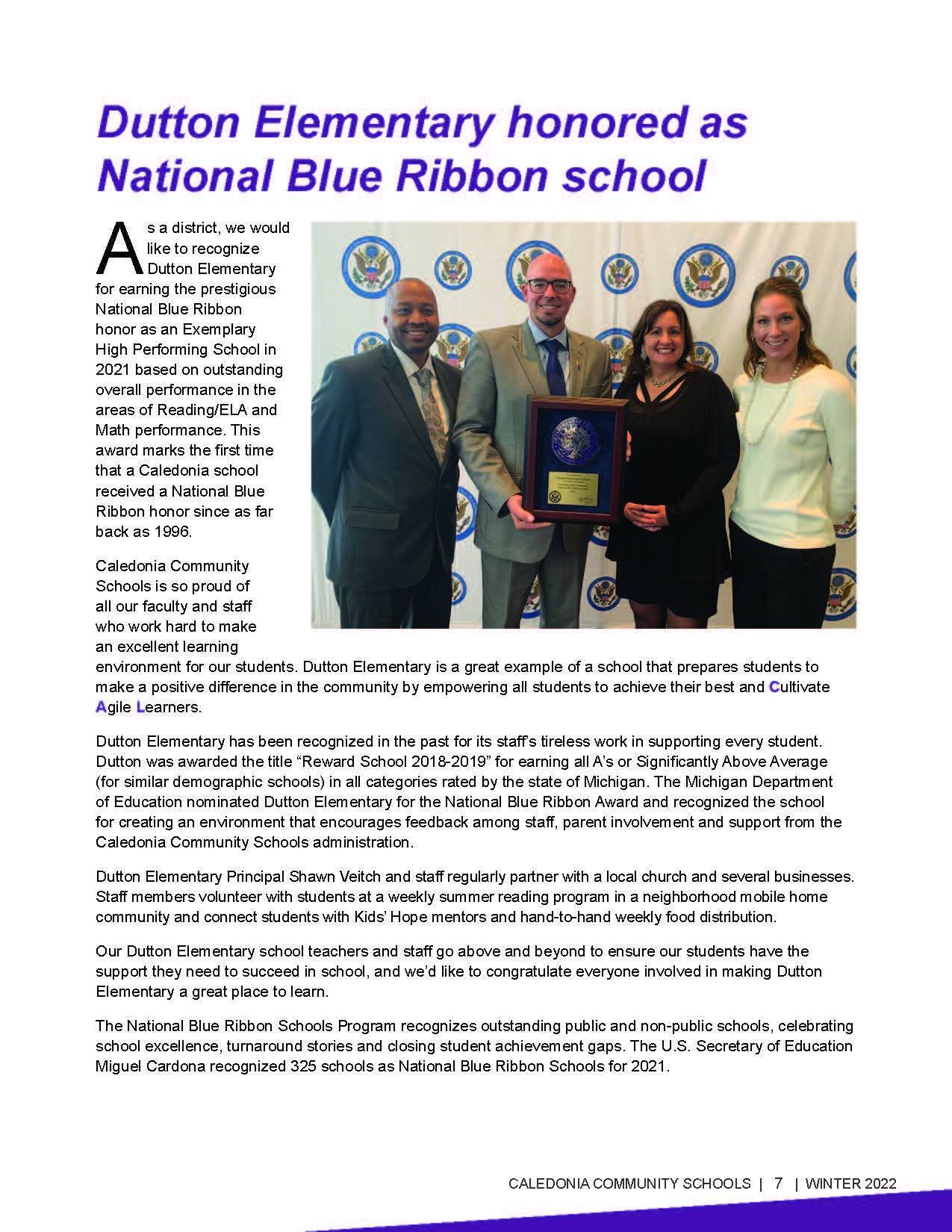 Blue Ribbon Article