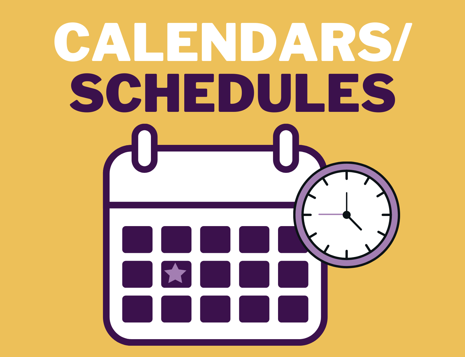 Calendars/Schedules Link