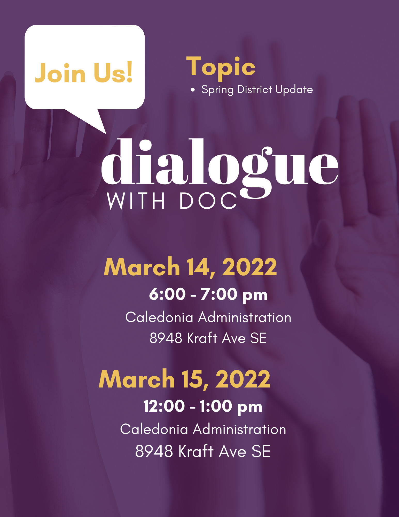 Dialogue with Doc flyer