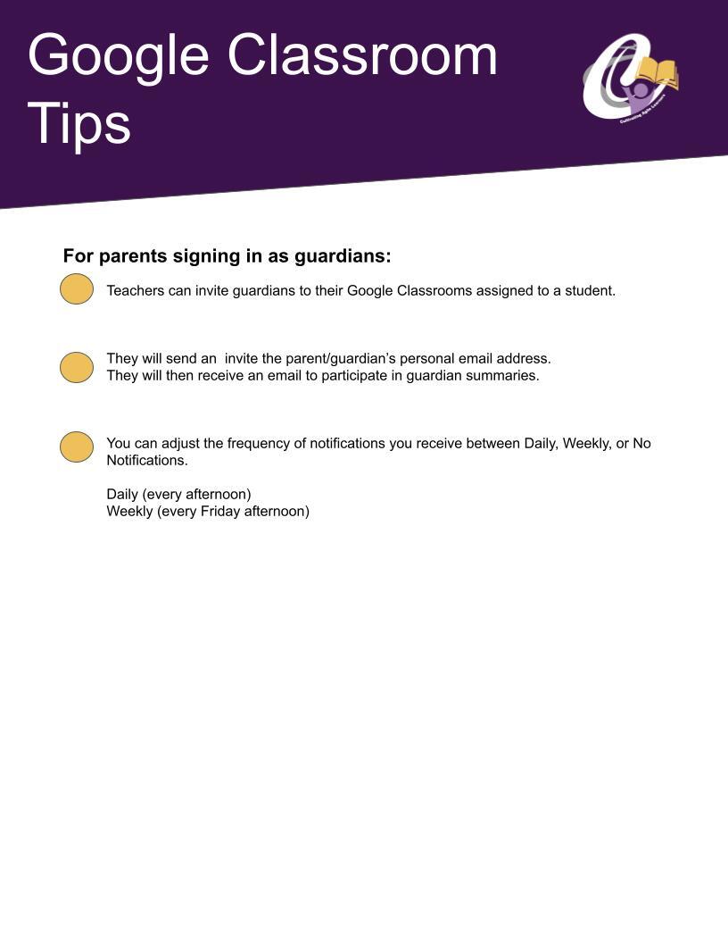 Google Classroom Support Document 3