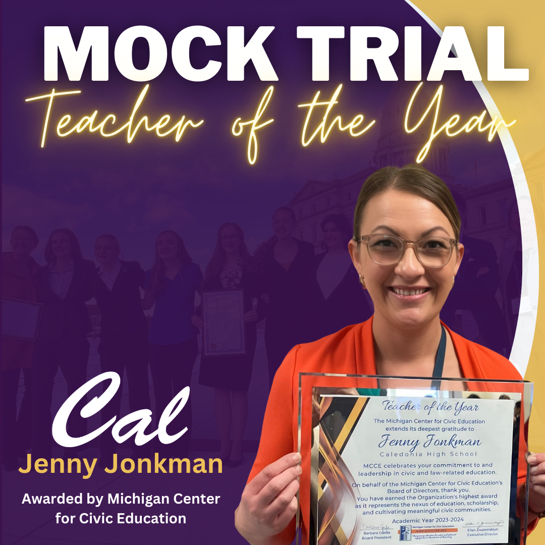 Mock Trial Teacher of the Year Photo