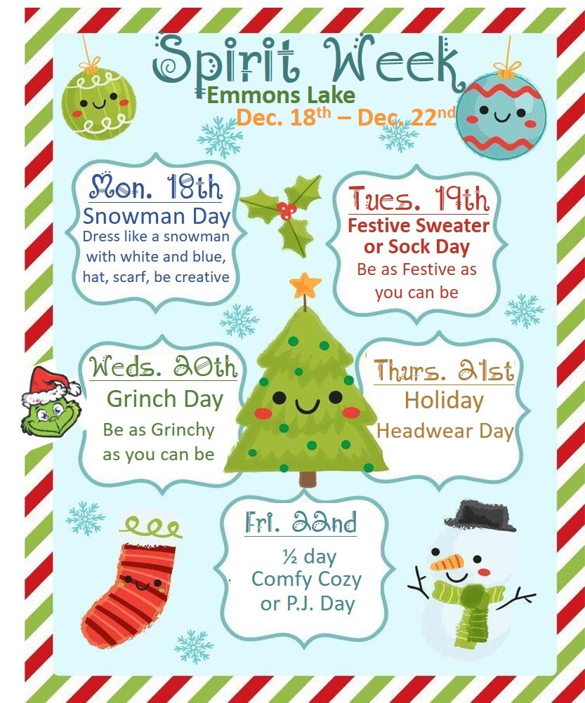 Spirit Week Dec. 23 