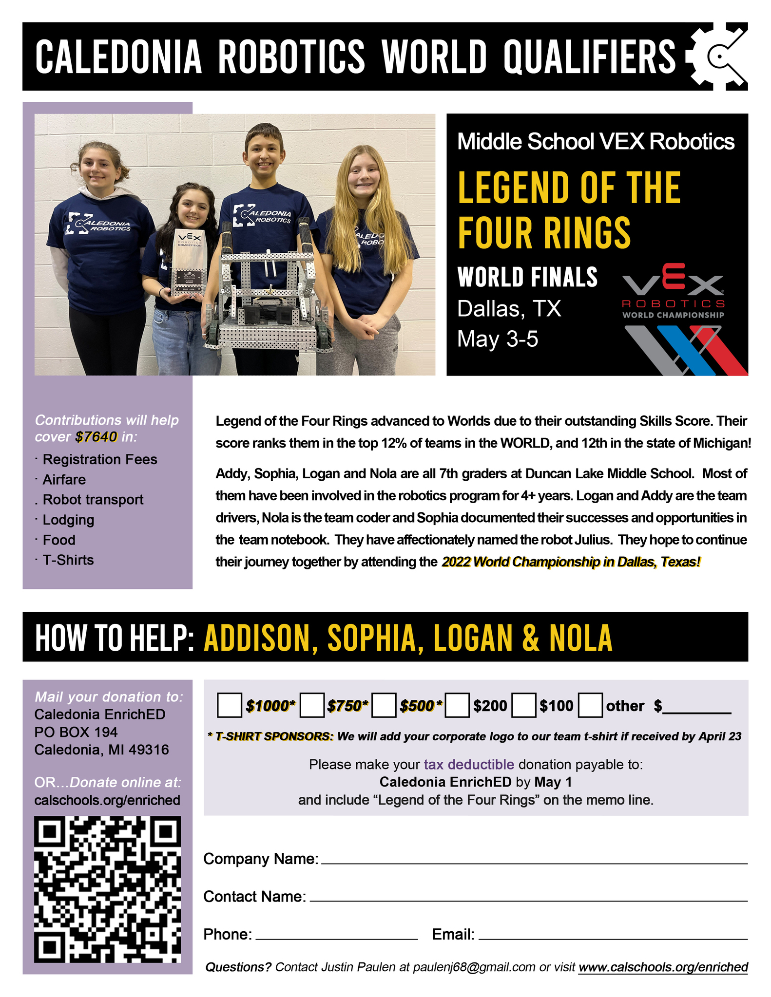 Team Letter_Legend of the Four Rings