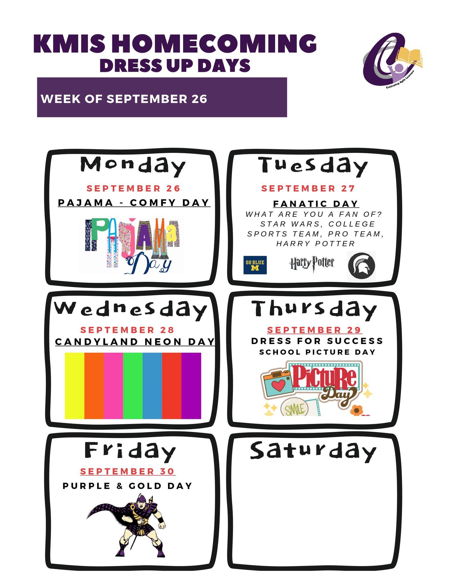 KMIS Spirit Days