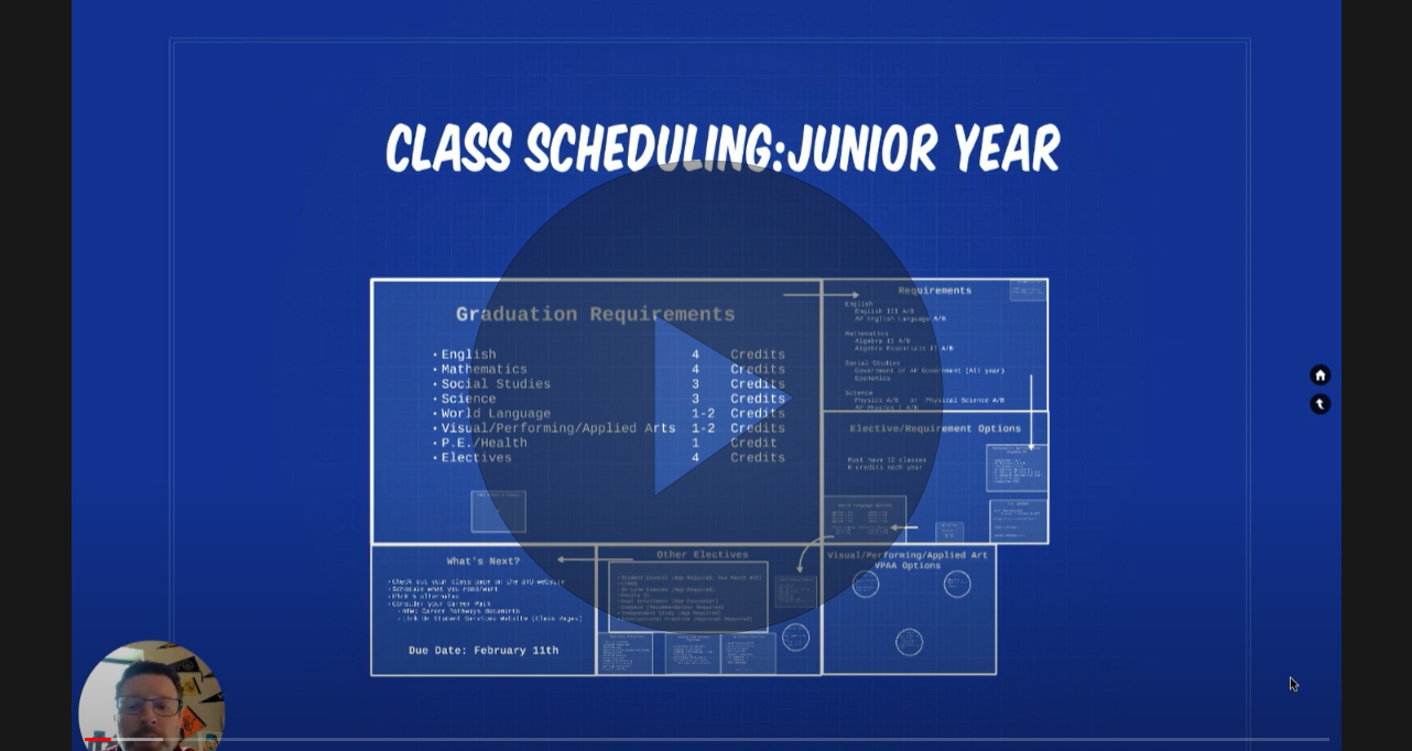 Junior Class Registration Video