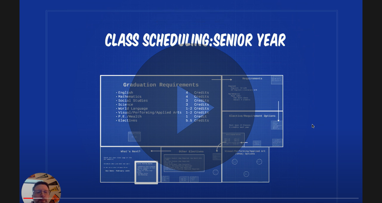 Senior Year Registration Video